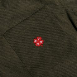 Alternative view of House of Smith Jaket Boxy Pria - Clover Boxy Cord Jacket Army #2 - Work Jacket
