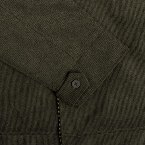 House of Smith Jaket Boxy Pria - Clover Boxy Cord Jacket Army #2 - Work Jacket - Image 4