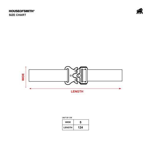 House of Smith Ikat Pinggang - Smith Cobra Buckle Tactical Webbing - Belt - Image 5