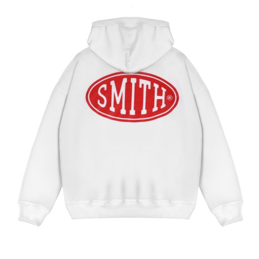 House of Smith Sweater Hoodie Oversize Pria - Badge Logo Oversized Hoodie White