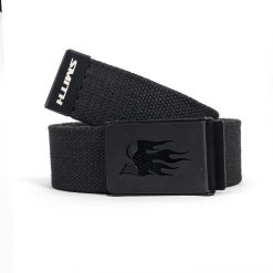 House of Smith Ikat Pinggang - S Burn Webbing Belt Black - Belt