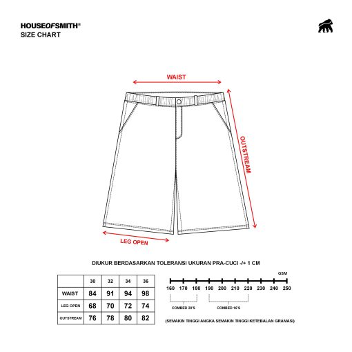 House of Smith Celana Denim Pendek Pria - Dejorts Denim Jorts  - Jorts Denim Pants - Image 7