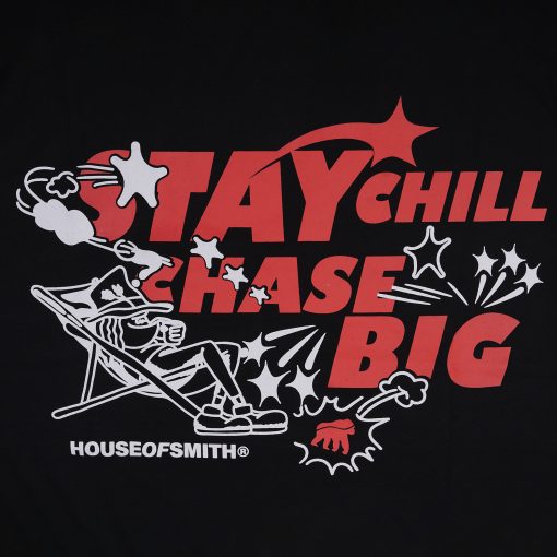 House of Smith Kaos Pria Lengan Pendek - Stay Chill Tshirt Black - T Shirt - Image 3