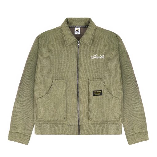 House of Smith Jaket Boxy Pria - Elder Boxy Work Jacket Army - Work Jacket