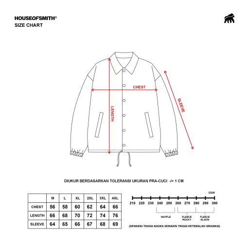 House of Smith Jaket Pria - Hos Essential Wind Breaker Army - Coach Jacket - Image 7