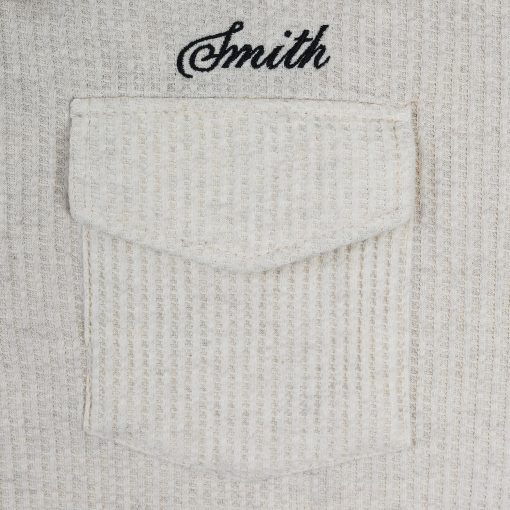 House of Smith Polo Shirt - Bloc Waffle Boxy Polo Shirt - Kaos Polo Boxy Pria - Image 4