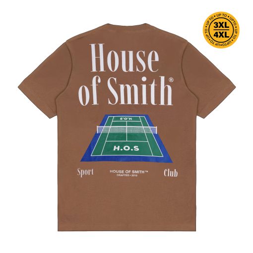 House of Smith Kaos Pria Lengan Pendek - Court Tshirt Brown - T Shirt