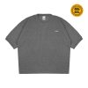 House of Smith Kaos Boxy Pria - Gritte Waffle Knit Boxy Tshirt Heather Grey - Boxy T Shirt