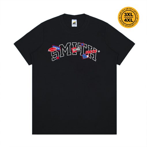 House of Smith Kaos Pria Lengan Pendek - Patch Tshirt Black - T Shirt