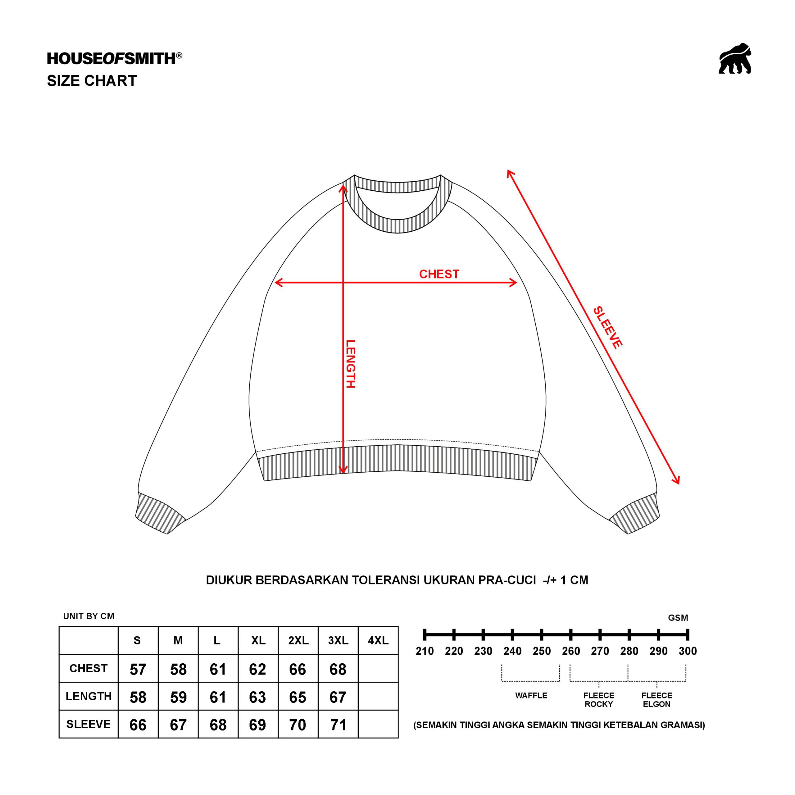 House of Smith Sweater Crewneck Boxy Pria - Sideline Boxy Crewneck - Image 6