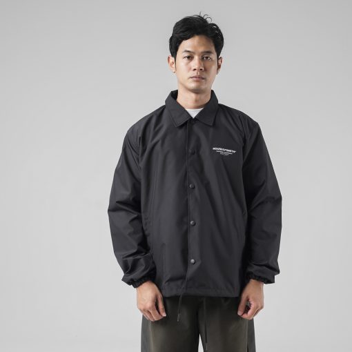 House of Smith Jaket Pria - Hos Essential Wind Breaker Black - Coach Jacket - Image 7