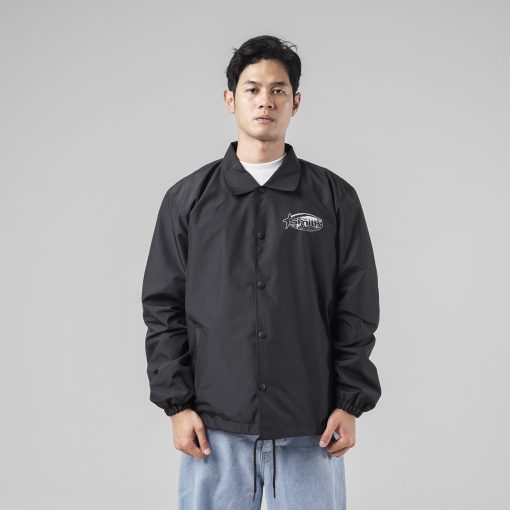 House of Smith Jaket Pria - Aptitude Wind Breaker Black - Coach Jacket - Image 7
