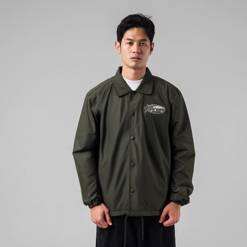 House of Smith Jaket Pria - Aptitude Wind Breaker Army - Coach Jacket - Image 7