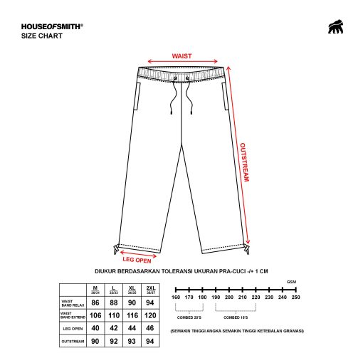 House of Smith Celana Panjang Pria - Anarch Pants - Double Knee Long Pants - Image 8