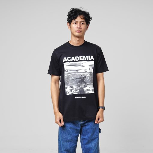 House of Smith Kaos Pria Lengan Pendek - Academia Black Regular #7 - T Shirt - Image 3
