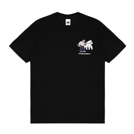 House of Smith Kaos Pria Lengan Pendek - Black Skip Union #8 - T Shirt - Image 2