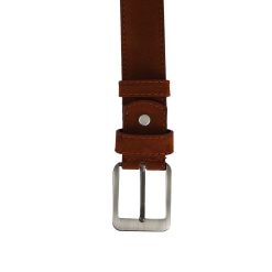 Alternative view of House of Smith Ikat Pinggang - Smith Classic Belt Chestnut Suede - Belt