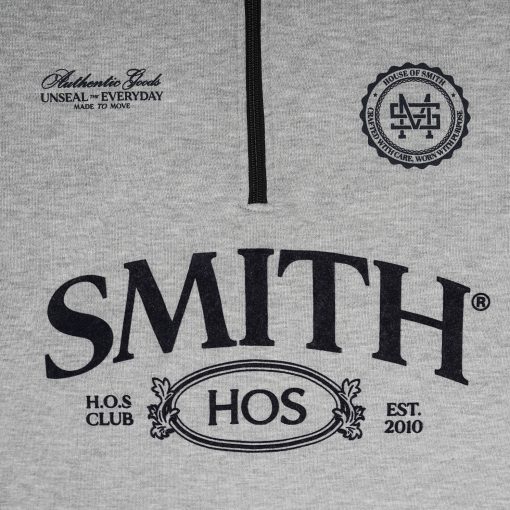 House of Smith Sweater Pria - Wade Halfzip Oversized Misty - Halfzip Oversize - Image 3