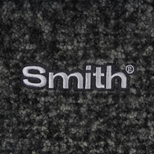 House of Smith Sweater Hoodie Oversize Halfzip Pria - Grin Sherpa Hoodie Oversized Grey - Image 5