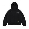 House of Smith Sweater Hoodie Oversize Halfzip Pria - Grin Sherpa Hoodie Oversized Black