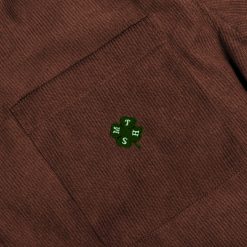 Alternative view of House of Smith Jaket Boxy Pria - Clover Boxy Cord Jacket Brown - Work Jacket