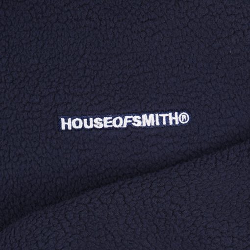 House of Smith Sweater Pria - Clivers Halfzip Jacket Polar Navy - Halfzip - Image 3