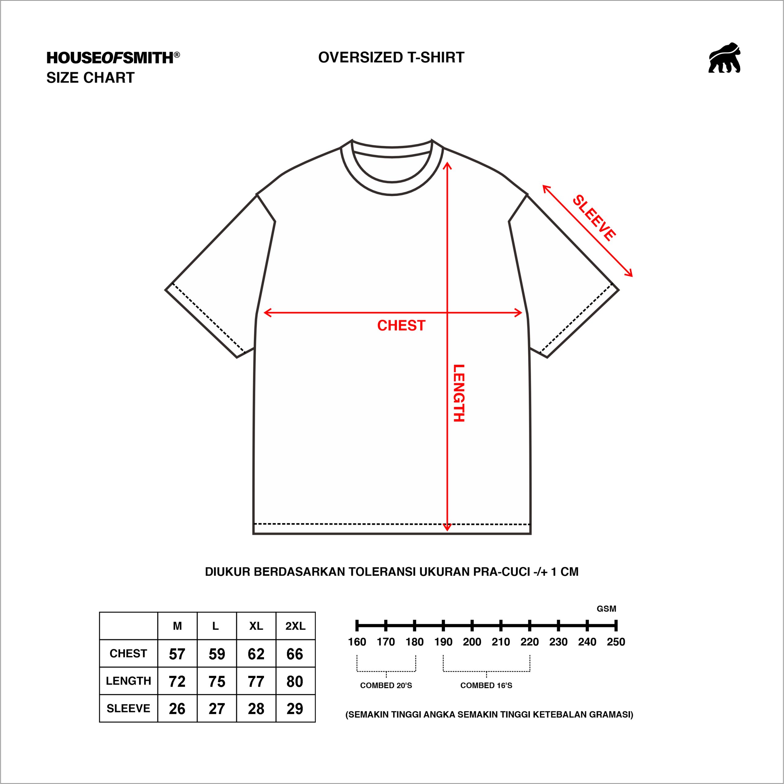 House of Smith Kaos Oversize Pria - Originale Oversized Tshirt Black - Oversize T Shirt - Image 7