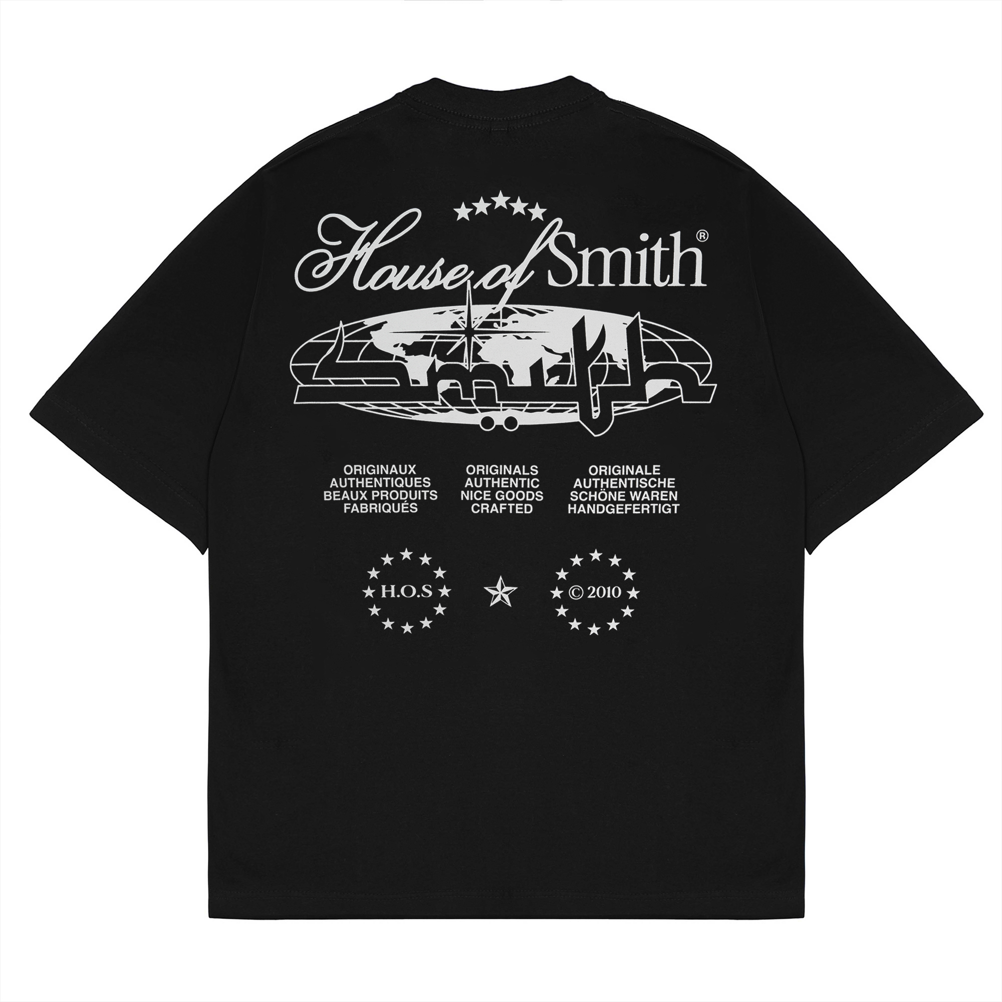House of Smith Kaos Oversize Pria - Originale Oversized Tshirt Black - Oversize T Shirt