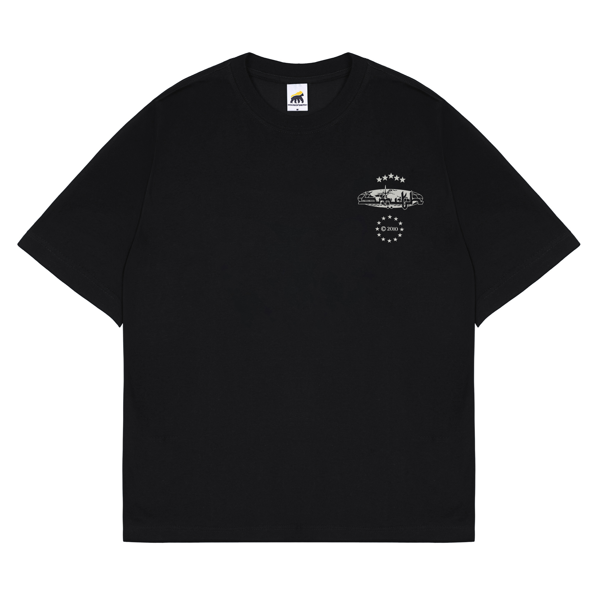 House of Smith Kaos Oversize Pria - Originale Oversized Tshirt Black - Oversize T Shirt - Image 2