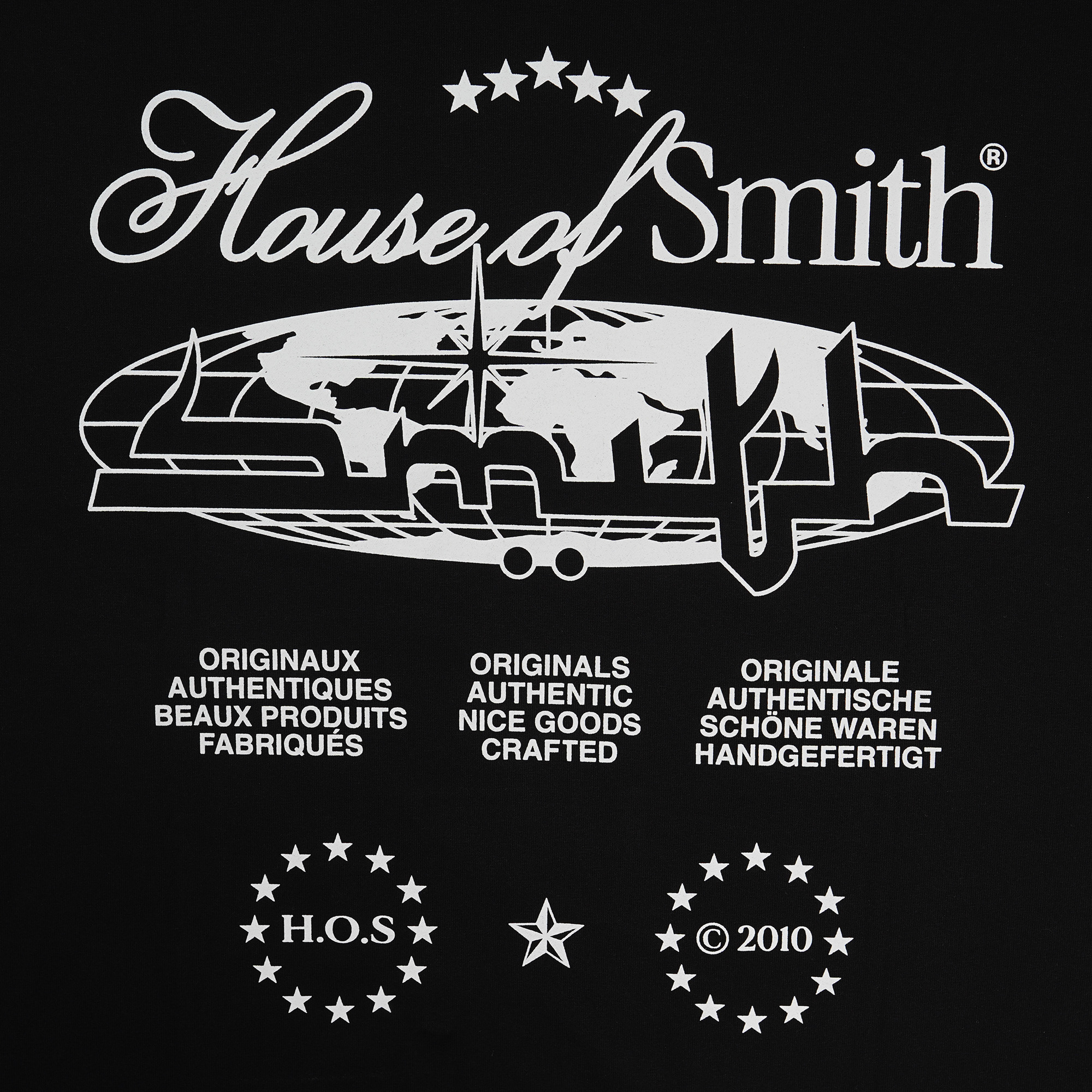 House of Smith Kaos Oversize Pria - Originale Oversized Tshirt Black - Oversize T Shirt - Image 3