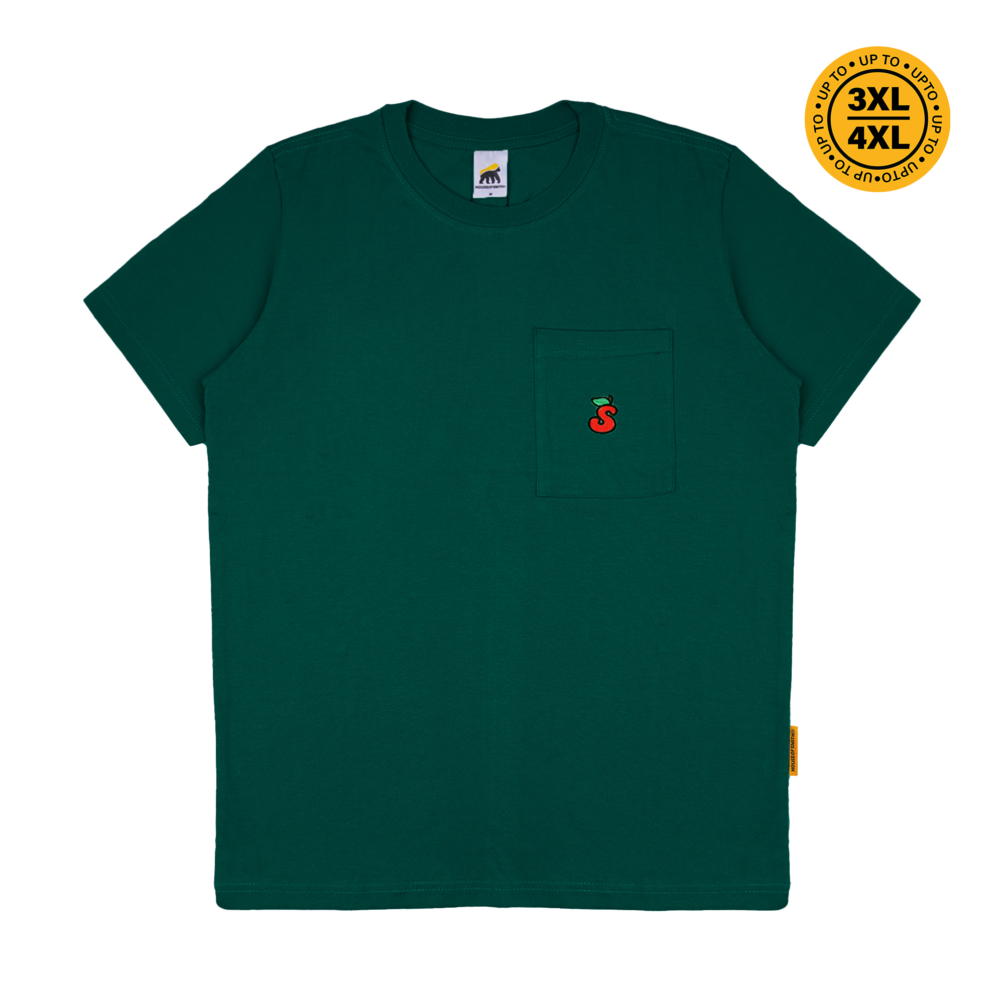 House of Smith Kaos Pria Lengan Pendek - Tomatoes Pocket Tshirt Green - T Shirt