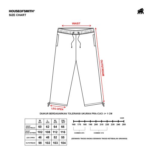 House of Smith Celana Panjang Pria - Emerald Track Pants Green N White - Trackpants Pria - Image 7