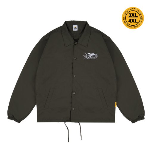 House of Smith Jaket Pria - Aptitude Wind Breaker Army - Coach Jacket
