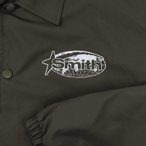 House of Smith Jaket Pria - Aptitude Wind Breaker Army - Coach Jacket - Image 5