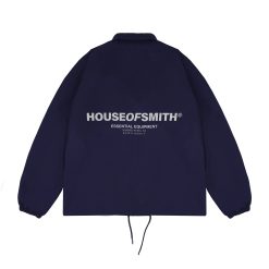 Alternative view of House of Smith Jaket Pria - Hos Essential Wind Breaker Navy - Coach Jacket