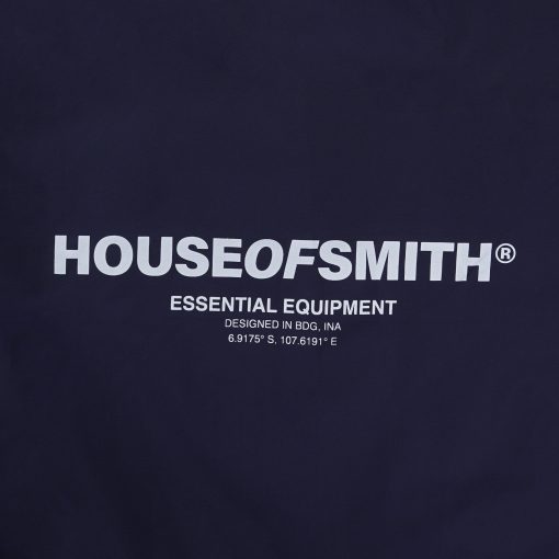 House of Smith Jaket Pria - Hos Essential Wind Breaker Navy - Coach Jacket - Image 4