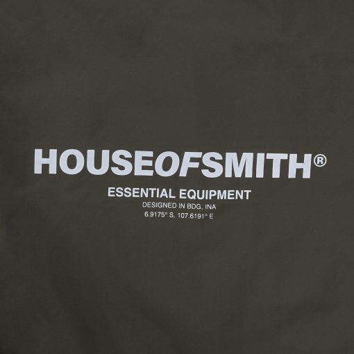 House of Smith Jaket Pria - Hos Essential Wind Breaker Army - Coach Jacket - Image 4