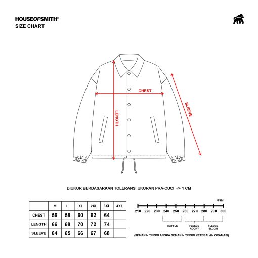 House of Smith Jaket Pria - Hos Essential Wind Breaker Black - Coach Jacket - Image 8