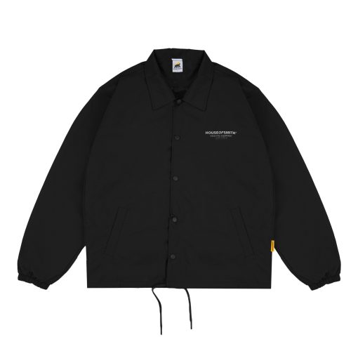 House of Smith Jaket Pria - Hos Essential Wind Breaker Black - Coach Jacket