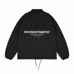 Alternative view of House of Smith Jaket Pria - Hos Essential Wind Breaker Black - Coach Jacket