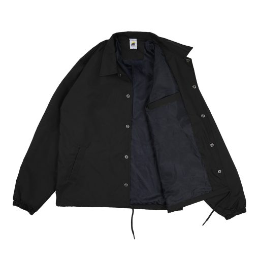 House of Smith Jaket Pria - Hos Essential Wind Breaker Black - Coach Jacket - Image 3