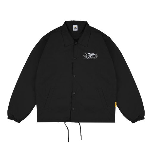 House of Smith Jaket Pria - Aptitude Wind Breaker Black - Coach Jacket