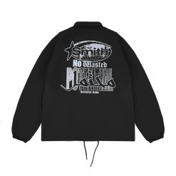 Alternative view of House of Smith Jaket Pria - Aptitude Wind Breaker Black - Coach Jacket