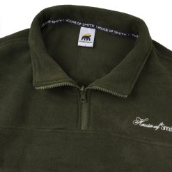 Alternative view of House of Smith Jaket Pria - Morzip Jacket Polar Green Army - Halfzip