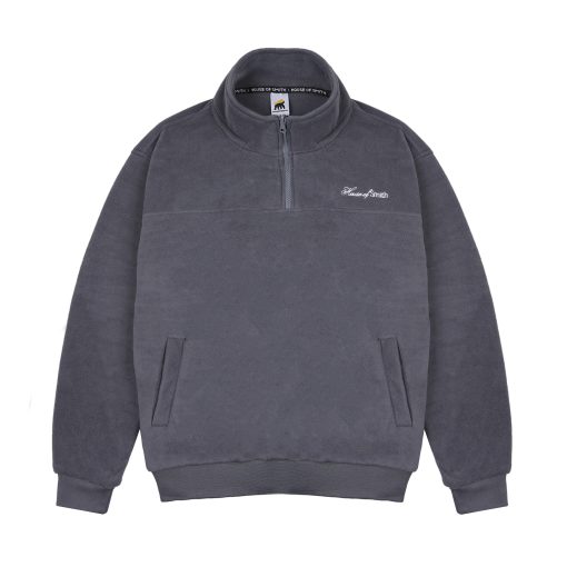 House of Smith Jaket Pria - Morzip Jacket Polar Grey - Halfzip