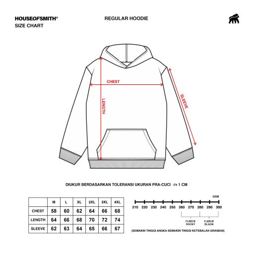 House of Smith Sweater Hoodie Pria - Madcap Hoodie Bw - Image 4