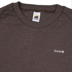 Alternative view of House of Smith Kaos Pria Lengan Panjang - Therma Waffle Knit Boxy Ls Brown - Long Sleeve Boxy