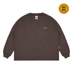 House of Smith Kaos Pria Lengan Panjang - Therma Waffle Knit Boxy Ls Brown - Long Sleeve Boxy