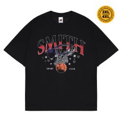 House of Smith Kaos Oversize Pria - Round Ball Oversized Tshirt Black 20s - Oversize T Shirt