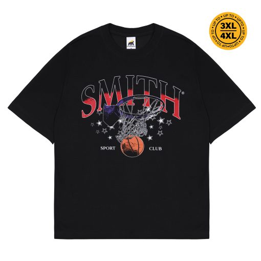 House of Smith Kaos Oversize Pria - Round Ball Oversized Tshirt Black 20s - Oversize T Shirt